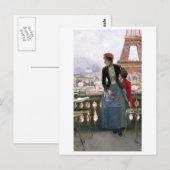Malerei des Eiffelturms Postkarte (Vorne/Hinten)
