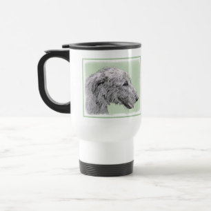 Malerei des irischen Wolfhound-2 - niedliche Reisebecher