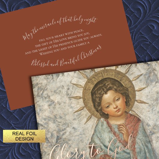 Malerei des jungen Retters Folien Feiertagskarte