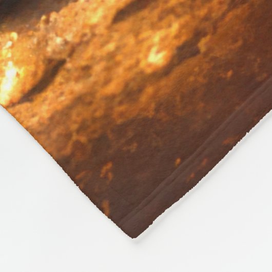 Malerei des Kaffeecups und der Zimtwalzen Abstrakt Fleecedecke (Ecke)