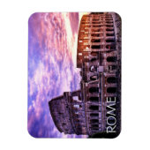 Malerei des Kolosseums in Rom bei Sonnenuntergang Magnet (Vertikal)