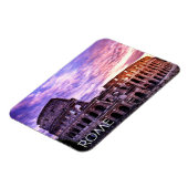 Malerei des Kolosseums in Rom bei Sonnenuntergang Magnet (Linke Seite)