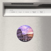 Malerei des Kolosseums in Rom bei Sonnenuntergang Magnet (In Situ (Geschirrspüler))