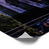 Malerei des Kolosseums in Rom bei Sonnenuntergang  Poster (Ecke)