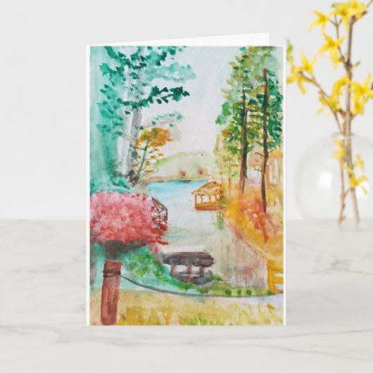 Malerei des Spivey Sees Karte (Gelbe Blume)