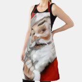 Malerei des Weihnachtsmannes auf Grau Schürze (InSitu)