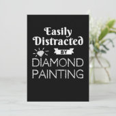 Malerei |Diamantbesatzhobby leicht abgelenkt Einladung (Stehend Vorderseite)