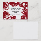 Malerei-Dienstleistungen Visitenkarte (Vorne/Hinten)