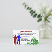 Malerei Druckwäsche und Rasenpflege Visitenkarte (Stehend Vorderseite)