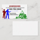 Malerei Druckwäsche und Rasenpflege Visitenkarte (Vorne/Hinten)