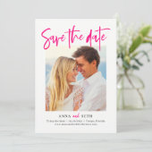 Malerei EDITIERBARE FARBE Save The Date Karte (Stehend Vorderseite)