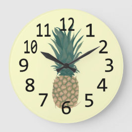 Malerei eine der frischen Ananas-Wanduhren Große Wanduhr