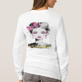 Malerei einer 21-jährigen Französin T-Shirt (Rückseite)