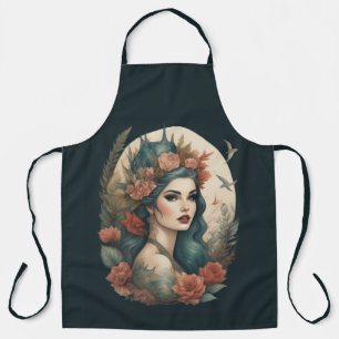 Malerei einer Frau Schürze