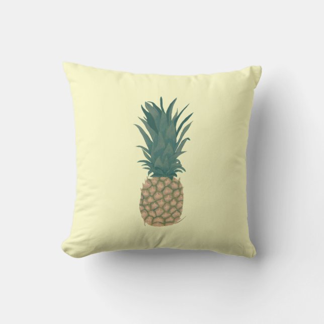 Malerei einer frischen Ananas, tropische Kissen (Vorderseite)