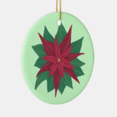 Malerei einer Poinsettia Blume Weihnachtsschmuck (Rechts)