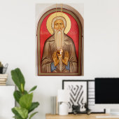 Malerei eines älteren Heiligen Poster (Heimbüro)