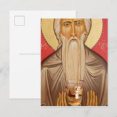 Malerei eines älteren Heiligen Postkarte (Vorne/Hinten)