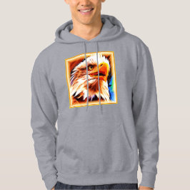 Malerei eines Atemberaubenden Adlergesichts. Jetzt Hoodie