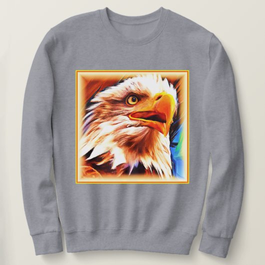 Malerei eines Atemberaubenden Adlergesichts. Jetzt Sweatshirt (Design vorne)