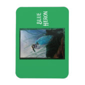 Malerei eines flexiblen Blauen Herons Magnet (Vertikal)