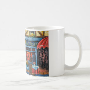 Malerei eines französischen Restaurants Kaffeetasse