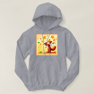 Malerei eines glücklichen singenden Rotfuchs. Jetz Hoodie