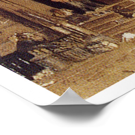 Malerei eines Harlem-Mietblocks Poster (Ecke)