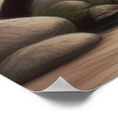 Malerei eines Kirschblossom-Baumes an einer Brücke Poster (Ecke)