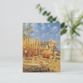 Malerei eines Schöpfers in Provincetown Postkarte (Stehend Vorderseite)