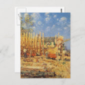 Malerei eines Schöpfers in Provincetown Postkarte (Vorne/Hinten)