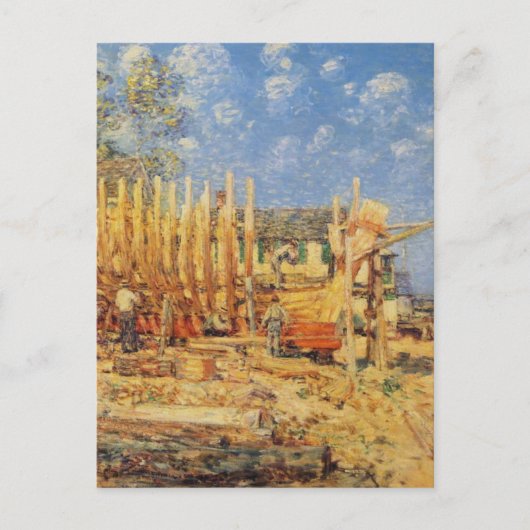 Malerei eines Schöpfers in Provincetown Postkarte (Vorderseite)