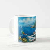 Malerei eines Segelboots Kaffeetasse (Vorderseite Links)