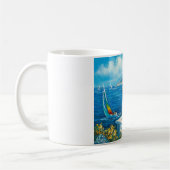 Malerei eines Segelboots Kaffeetasse (Links)