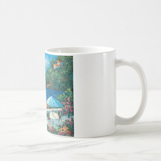 Malerei eines Segelboots Kaffeetasse (Rechts)