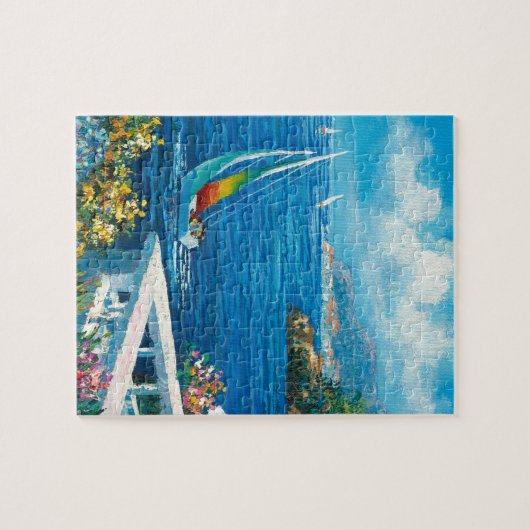 Malerei eines Segelboots Puzzle (Horizontal)