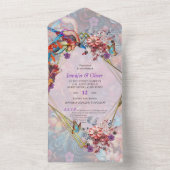 Malerei Fantasy-Blume zum Ausdruck der Natur All In One Einladung (Innen Boden)