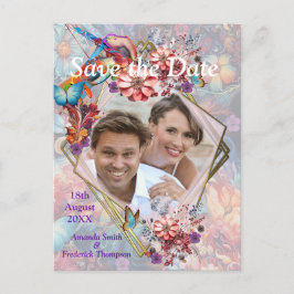 Malerei Fantasy-Blume zum Ausdruck der Natur Ankündigungspostkarte