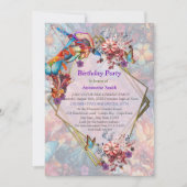 Malerei Fantasy-Blume zum Ausdruck der Natur Einladung (Vorderseite)