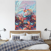 Malerei Fantasy-Blume zum Ausdruck der Natur Leinwanddruck (Insitu (Schlafzimmer))