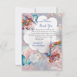 Malerei Fantasy-Blume zum Ausdruck der Natur RSVP Karte