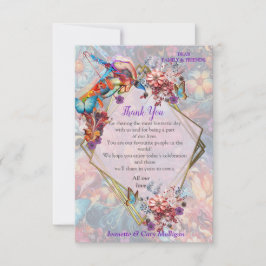 Malerei Fantasy-Blume zum Ausdruck der Natur RSVP Karte