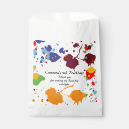 Malerei farbenfrohe 9. Geburtstagsparty Geschenktütchen