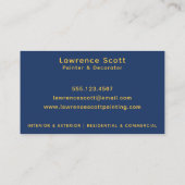 Malerei Firma Moderne einfache Farben Visitenkarte (Rückseite)