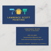 Malerei Firma Moderne einfache Farben Visitenkarte (Vorne/Hinten)