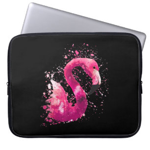 Malerei Flamingo Pink Aquarellmalerei Geschenk Laptopschutzhülle