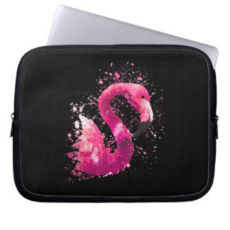 Malerei | Flamingo Pink Aquarellmalerei Geschenk Laptopschutzhülle