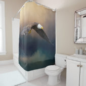 Malerei fliegender amerikanischer Glatschnadler Duschvorhang (Beispiel)