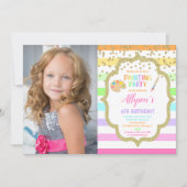 Malerei Geburtstagsfeier Pastell Foto Einladung (Vorderseite)