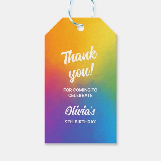 Malerei Gefärbte Krawatte Kunst und Handwerk Farbi Geschenkanhänger (Vorderseite)